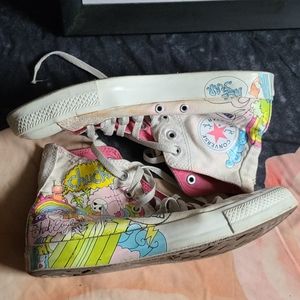 Converse Chuck Taylor colorful rainbow sz 10 robot